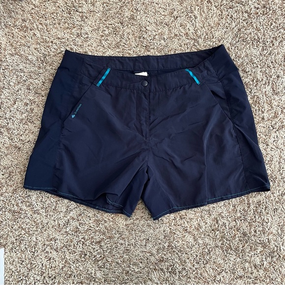 Quechua Pants - Quechua Decathlon Shorts Navy
 with Teal Accents Women’s size Large
